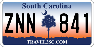 SC license plate ZNN841