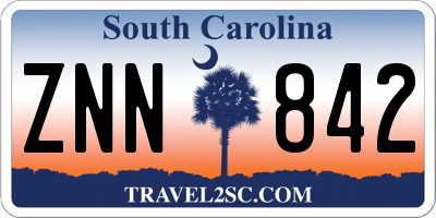 SC license plate ZNN842
