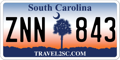 SC license plate ZNN843