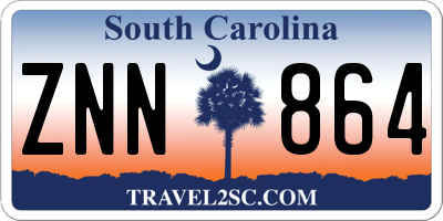 SC license plate ZNN864