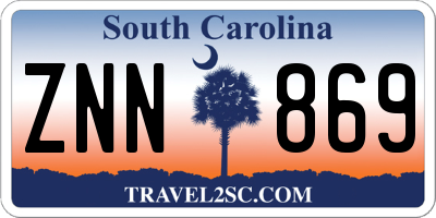 SC license plate ZNN869