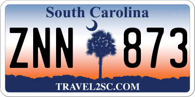 SC license plate ZNN873