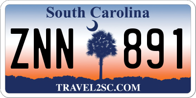 SC license plate ZNN891