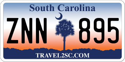 SC license plate ZNN895