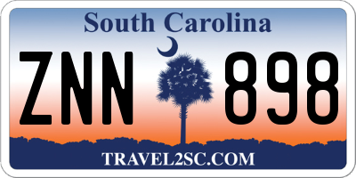 SC license plate ZNN898