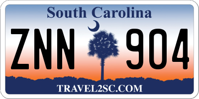 SC license plate ZNN904