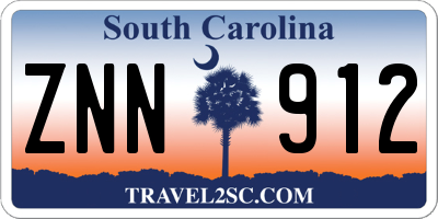 SC license plate ZNN912