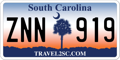 SC license plate ZNN919