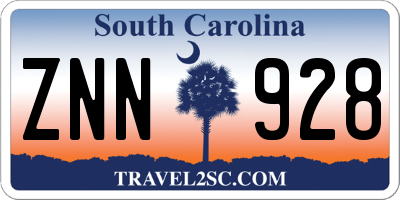 SC license plate ZNN928