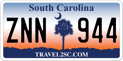 SC license plate ZNN944