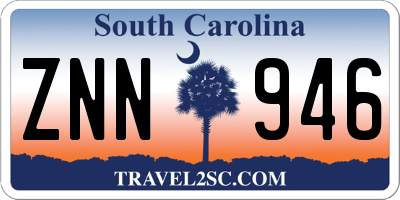 SC license plate ZNN946