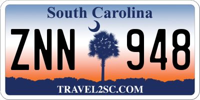 SC license plate ZNN948