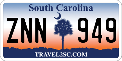 SC license plate ZNN949