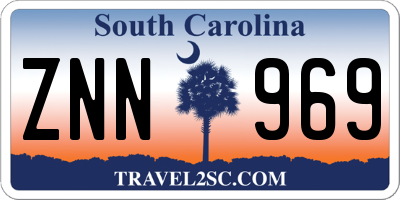 SC license plate ZNN969