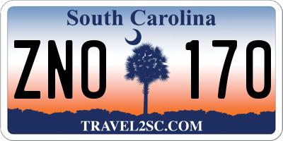 SC license plate ZNO170