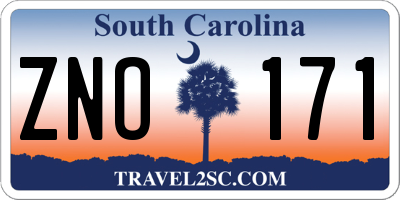 SC license plate ZNO171