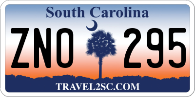 SC license plate ZNO295
