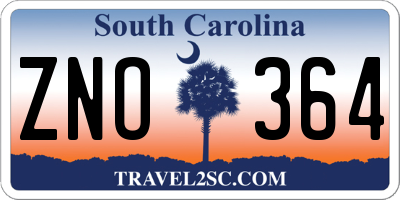 SC license plate ZNO364