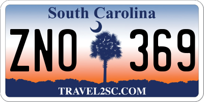 SC license plate ZNO369