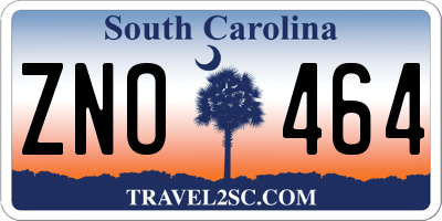SC license plate ZNO464