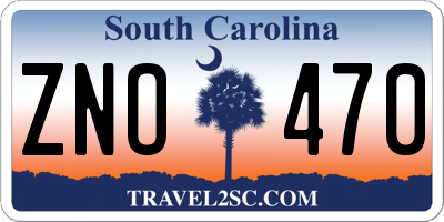 SC license plate ZNO470