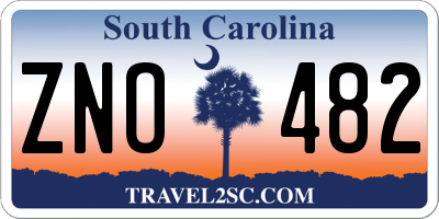 SC license plate ZNO482