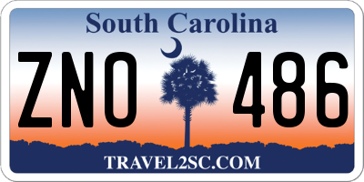 SC license plate ZNO486