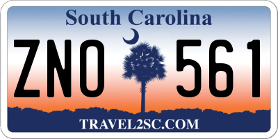 SC license plate ZNO561