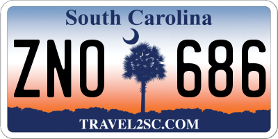 SC license plate ZNO686