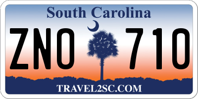 SC license plate ZNO710