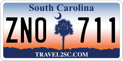 SC license plate ZNO711