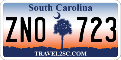 SC license plate ZNO723