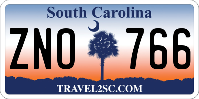 SC license plate ZNO766