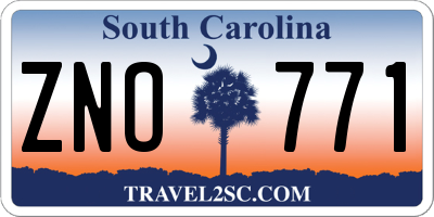 SC license plate ZNO771