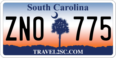 SC license plate ZNO775