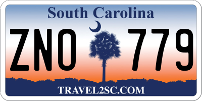 SC license plate ZNO779