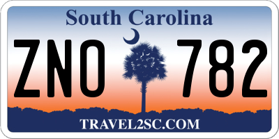 SC license plate ZNO782