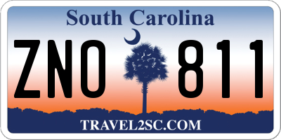 SC license plate ZNO811