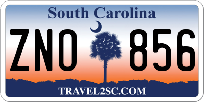 SC license plate ZNO856