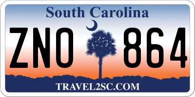 SC license plate ZNO864