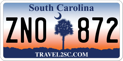 SC license plate ZNO872