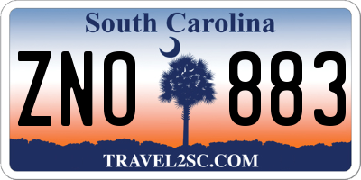 SC license plate ZNO883