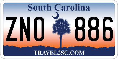 SC license plate ZNO886