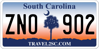 SC license plate ZNO902
