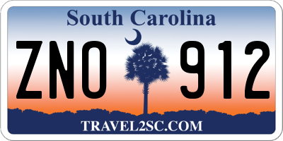SC license plate ZNO912