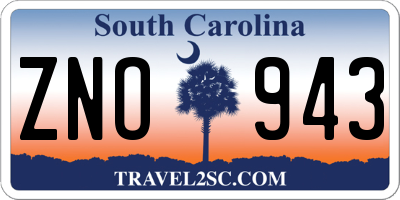 SC license plate ZNO943