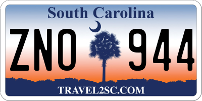 SC license plate ZNO944