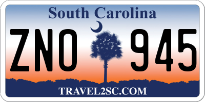 SC license plate ZNO945