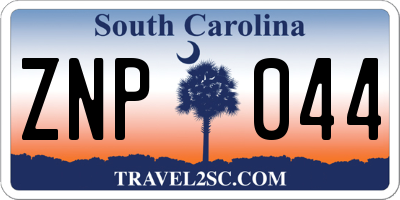 SC license plate ZNP044