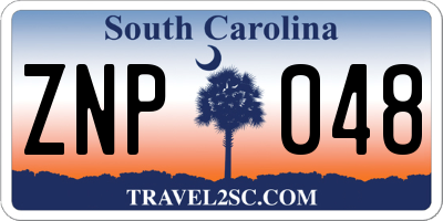SC license plate ZNP048